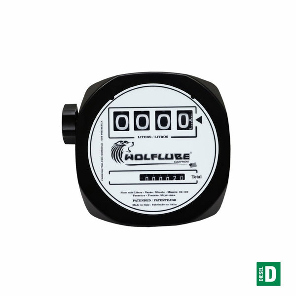 2100W - 4DG - Medidor mecânico giratório - LUPUS LUBRIFICAÇÃO E ABASTECIMENTO - 2100W - 4DG