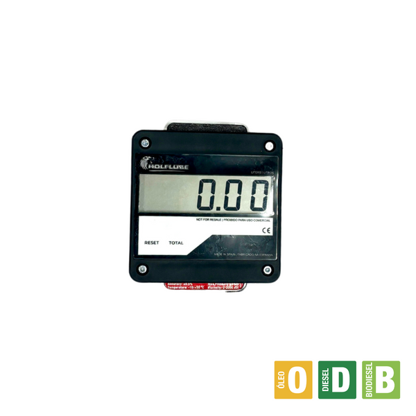 2145 - MEDIDOR DIGITAL EM ALUM E.S.F 1 1/2POL- ENGRENAGENS OVAIS -PARA OLEO DIESEL E LUBRIFICANTE-150LPM