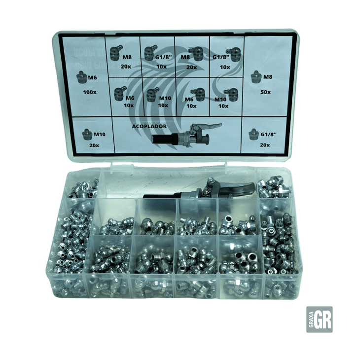 5783 - KIT PARA LUBRIFICACAO COM PINO GRAXEIRO E ACOPLADOR - LUPUS LUBRIFICAÇÃO E ABASTECIMENTO - 
