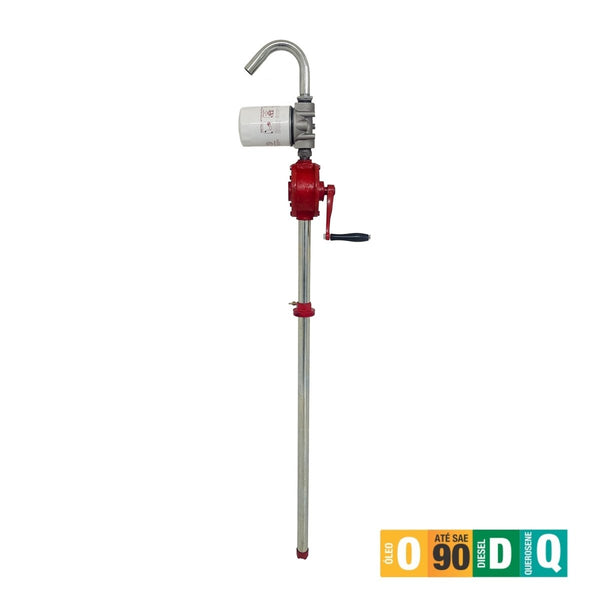 9008 - F - Bomba de transferência manual rotativa com filtro - LUPUS LUBRIFICAÇÃO E ABASTECIMENTO - 9008 - F