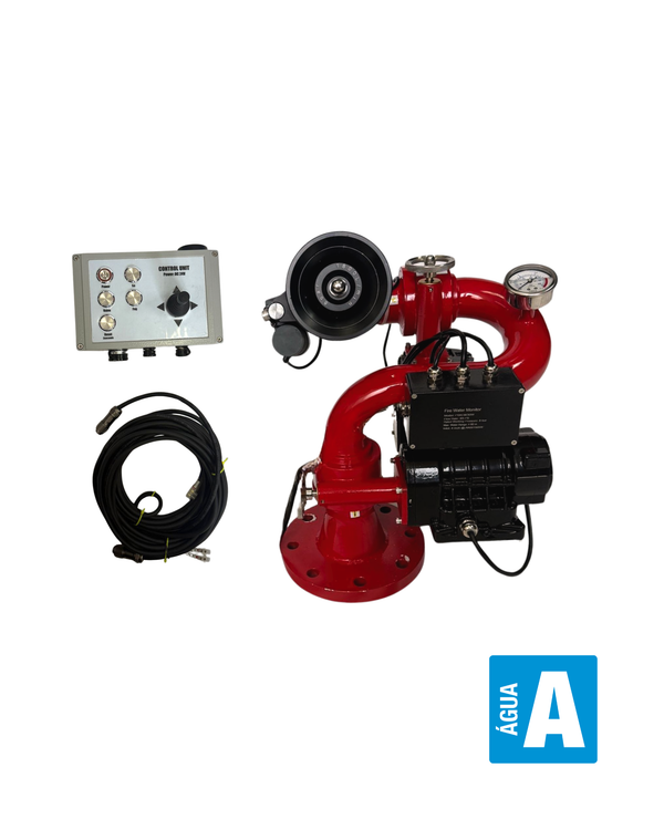 F2310 - CANHAO COMBATE A INCENDIO C/ MONITOR REMOTO ALCANCE 60 M-VAZAO 1800LPM 24V