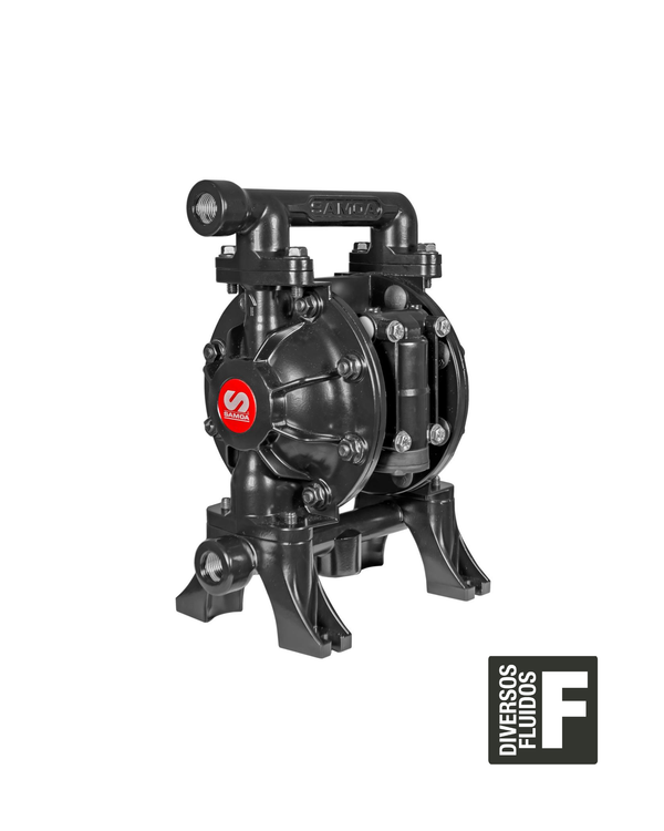 DS9033 - BOMBA DE DUPLO DIAFRAGMA 1/2" P/ DIVERSOS FLUIDOS - ALUMINIO DIAFRAGMA PTFE - ATEX - 50 LPM